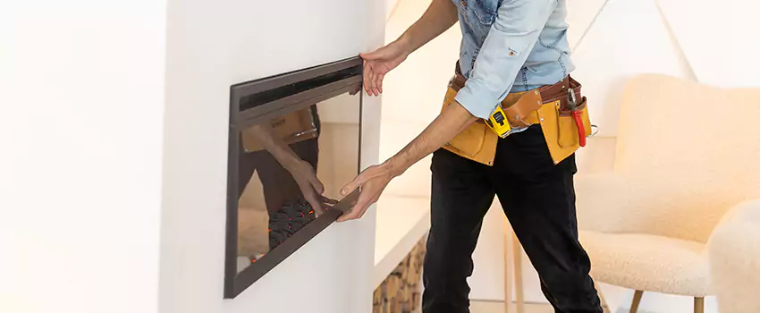Metal Fireplace Installation in Longview, Texas