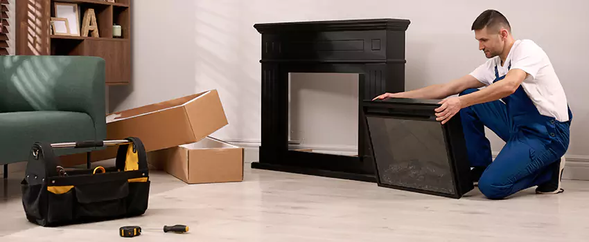 Old Rusted Metal Fireplace Repair And Replacement in Longview, TX